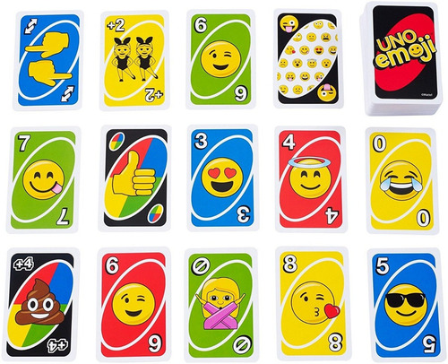 Uno Edición Emoji Juego De Cartas Completamente Nuevo