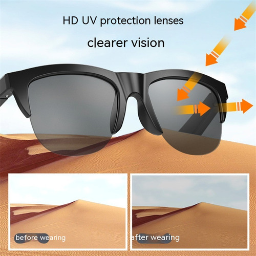Gafas De Sol Con Auriculares Bluetooth Táctiles Inalámbricos