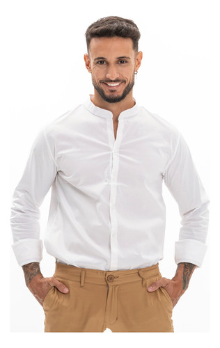 Camisa Hombre Farenheite Cuello Mao