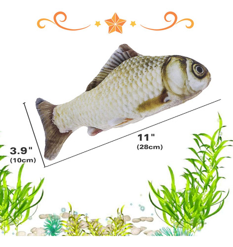 Pez Para Gato Juguetes Gato Eléctrico Con Catnip Pescado