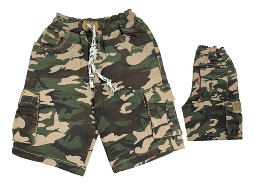 Bermuda Niño Gabardina Con Ajustador Diferentes Colores