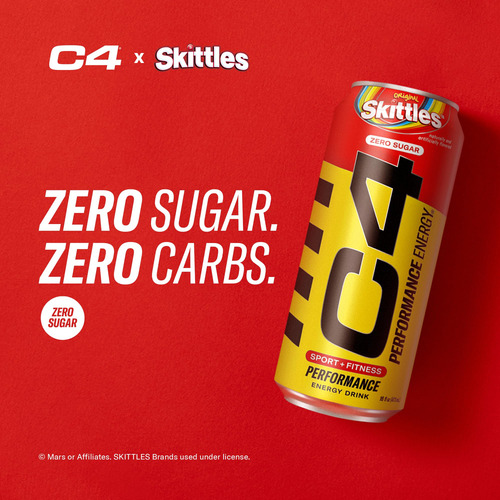 Cellucor C4 Bebida Energética Preentrenamiento Skittles 12 P