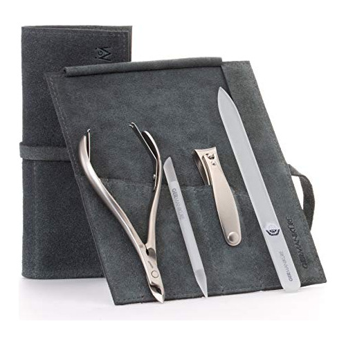 Set De Manicura Germanikure De 4 Piezas En Estuche De Gamuza
