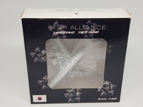 Miniatura Avião Jc Wings 1:400 Asiana Staralliance B 767-300