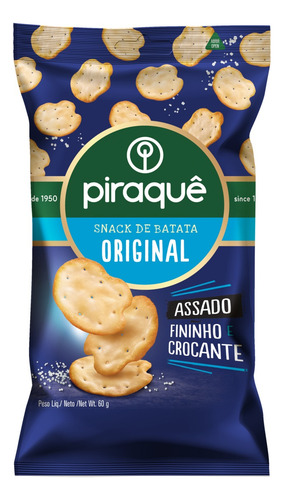 Snack de Batata Original Piraquê Pacote 60g