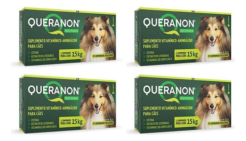 Combo 4 Unidades Queranon Cães 15 Kg 30 Comprimidos - Avert