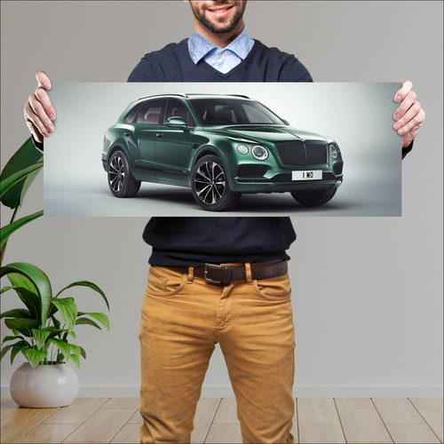 Cuadro 30x80cm Auto 2018 Bentley Bentayga By Mul 309