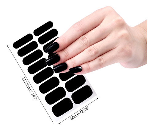 Juego De Pegatinas Para Uñas En Tiras (ze0328) Para Uñas Uv