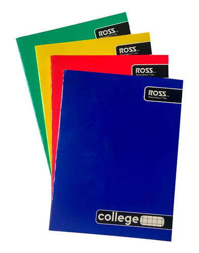 Cuaderno College 7mm 80 Hojas 10 Unidades Ross