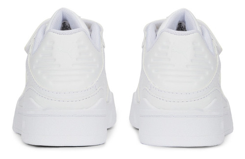 Imagen 3 de 6 de Zapatillas Puma Slipstream Invdr Lth Para Niños. En Blanco |