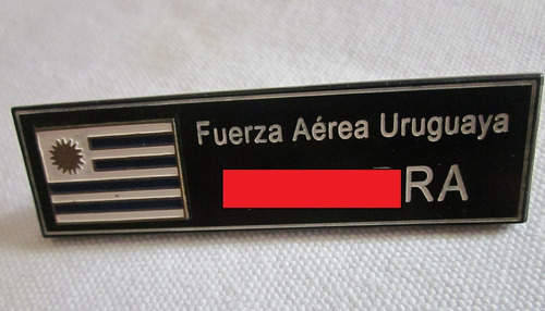 Antigua Insignia Fuerza Aerea Uruguaya Acrilico Y Metal