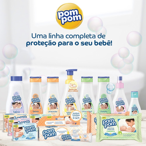 Kit Sabonete Pom Pom Leite E Mel 80g - 4 Unidades