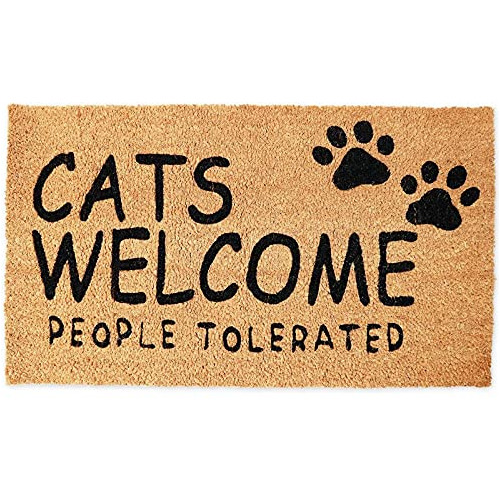 Felpudo De Coco    Cats Welcome People Tolerated  (30 X...