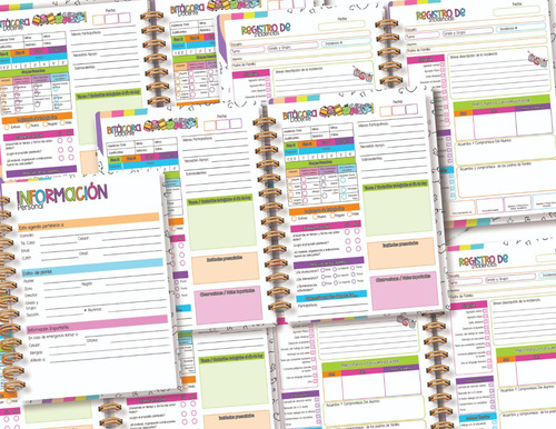 Agenda Bitacora Docente/incidencias Escolares Hello Kitty