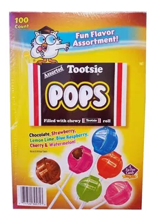 Tootsie Roll Pops 100 Piezas Importado Eua