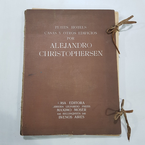 Antiguo Libro Arquitectura Christophersen 7pl 3216