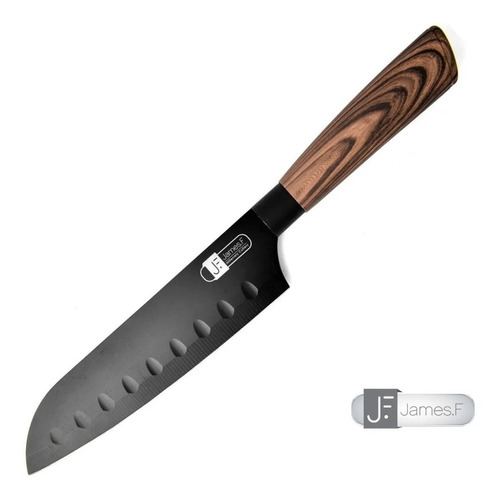 Faca Santoku 7  Black - James.f