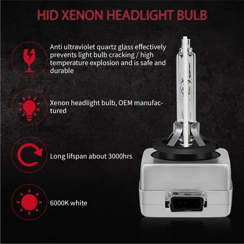 Kit De Faros Delanteros Led De Xenón Hid D3s 6000k