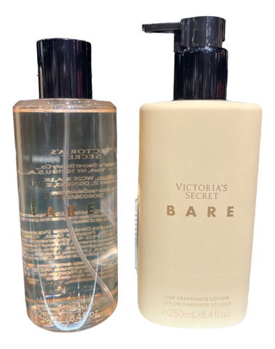 Victoria's Secret Bare, Body Lotion  Y Perfume 250ml Combo