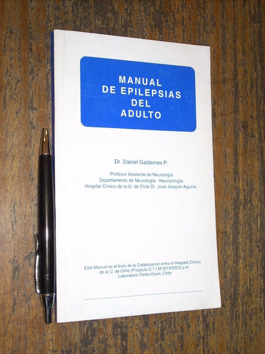 Manual De Epilepsias Del Adulto Daniel Galdames P U De Chile