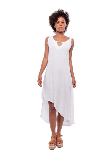 Vestido De Manta Blanco Largo | MercadoLibre 📦