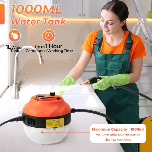 Limpiador A Vapor Portátil De 2500w De Alta Temperatura 110v