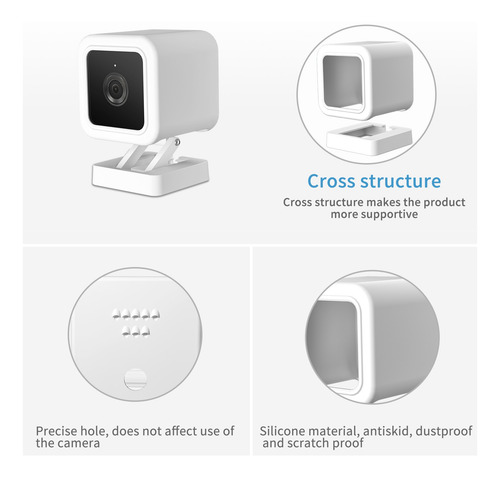 Imagen 3 de 6 de Protector Con Soporte Wyze Cam V3, Compatible Con Cubierta D