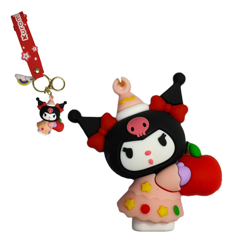 Llavero De Goma Sanrio Hello Kitty Kuromi My Melody Premium