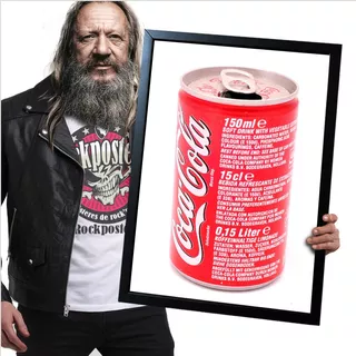 Poster Quadro Com Moldura Coca Cola 13 A2 60x42cm