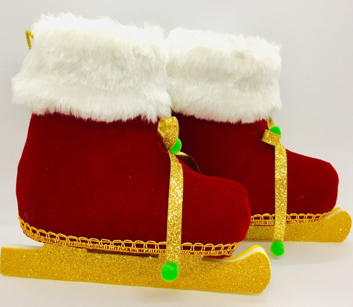 Patines De Hielo Santa Claus De Navidad Colgante Para Puerta