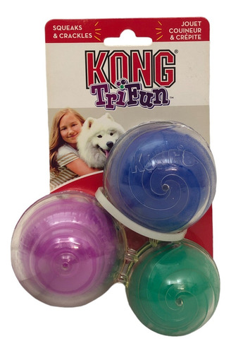 Kong Tri-fun Juguete Para Perro Con Tres Sonidos Diferentes 