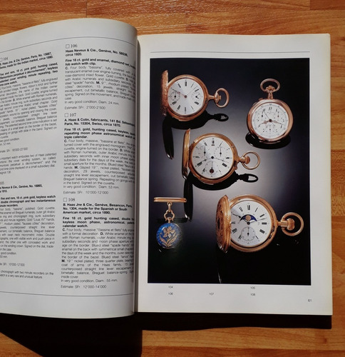 Antiquorum 1993 Distinguido Catálogo De Relojes Subasta (Usado)