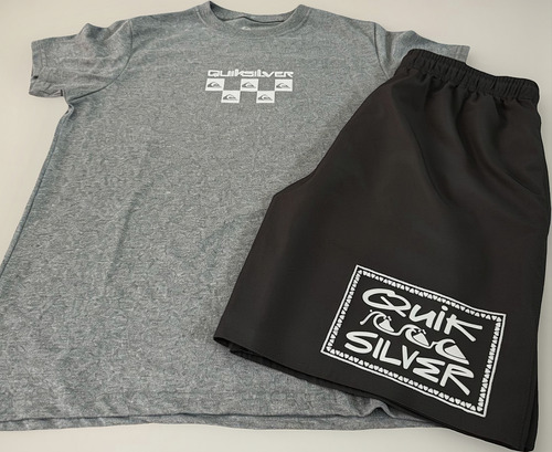 Conjunto Quiksilver - Camisa E Shorts Premium