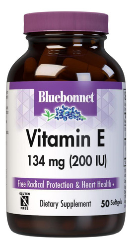 Bluebonnet Vitamin E 200 Iu Mixed Softgels, 50 Count