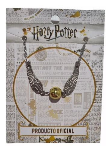 Collar Snitch Harry Potter Licencia Oficial Baloo Toys