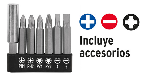 Destornillador Inalámbrico 3.6 V Truper Desi-36