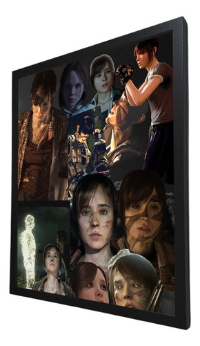 Cuadro Decorativo Beyond Two Souls Con Marco Am375 Marco Negro