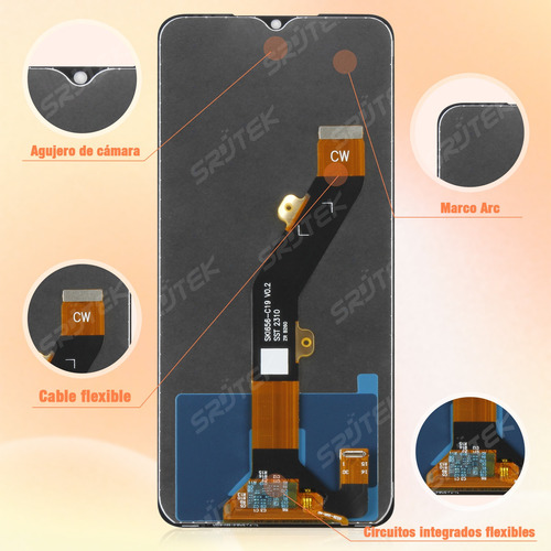 Para Infinix Hot 30i X669 Tela Frontal Display Lcd