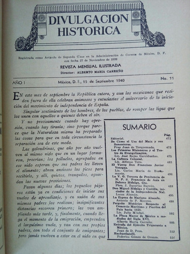 Revista Divulgacion Historica. Vol. I Numero Ii.