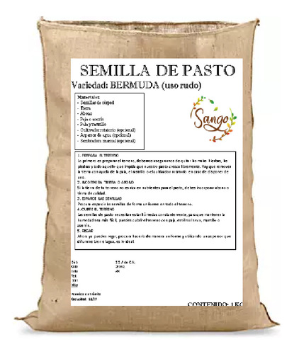 10 Kg De Semilla De Pasto Bermuda Uso Rudo
