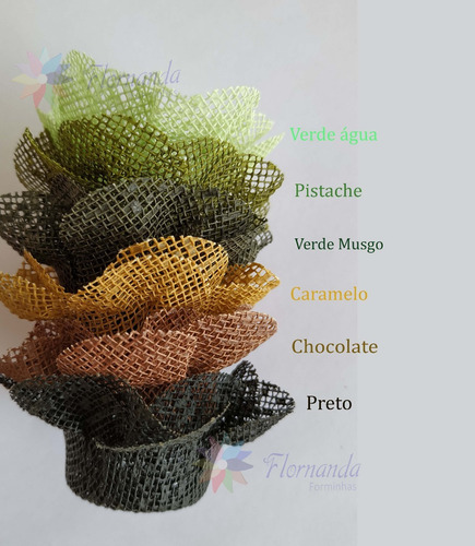 400 Forminhas Doces Finos Flor Em Tela Casamento Aniversário