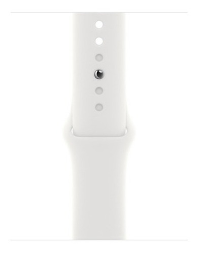 Imagen 3 de 10 de Apple Watch Se (2da Gen) (gps) Aluminio Plata De 44 Mm Color de la correa Correa Deportiva Blanca Color del bisel Plateado