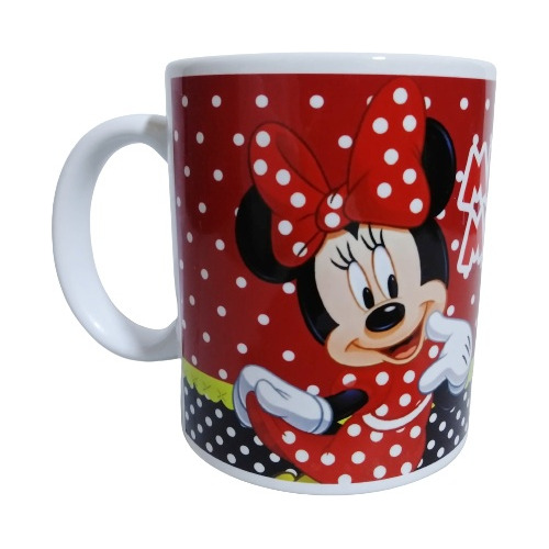 Taza Ceramica Clasica Mickey Mouse Minnie 270ml