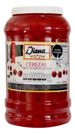 Cereza Con Tallo En Almíbar Diana 4 Kg