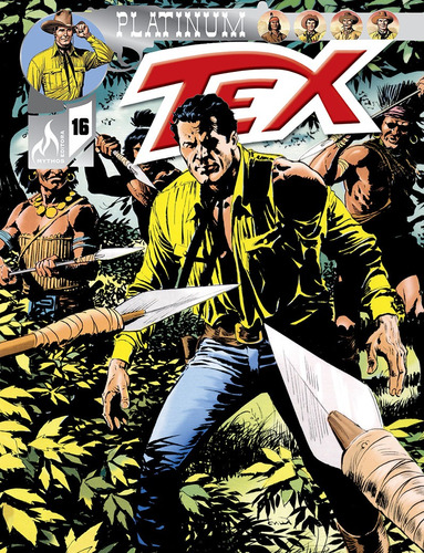 Tex Platinum Nº 16: A floresta misteriosa, de Nolitta, Guido. Editora Edições Mythos Eireli,Sergio Bonelli Editore, capa mole em português, 2020