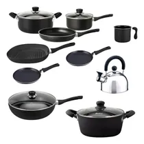 Comprar Juego Olla Bif Jarr Panq Pava Wok Olla 28 Hudson Teflon 14pz