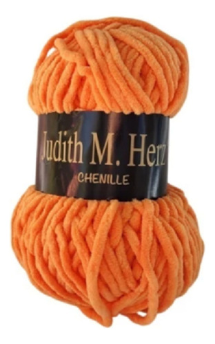 Lana Judith M. Herz Chenille Naranja