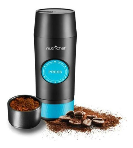 Cafetera portátil NutriChef PKPRCFMAK2 manual negra expreso