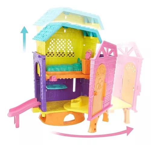 Playset Polly Pocket Club House da Polly GMF81 - Mattel - Happily Brinquedos