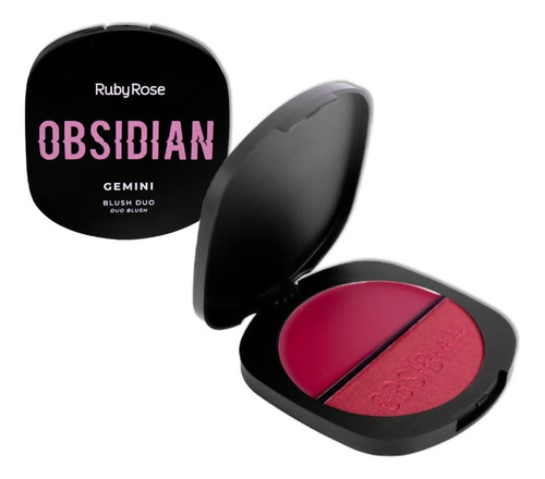 Blush Duo Gemini Linha Obsidian Da Ruby Rose Cor Og06
